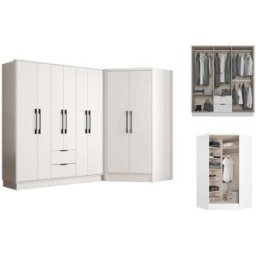 Unique Armario madera blanco