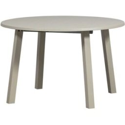WOOOD Mesa redonda extensible de madera gris d120cm