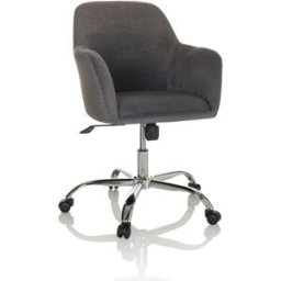 hjh OFFICE Silla home office tela gris oscuro