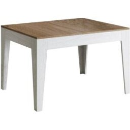Itamoby Mesa extensible 90x120/180 cm efecto madera roble /fresno blanco