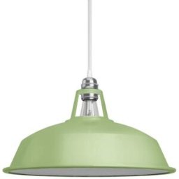 Creative Pantalla de metal esmaltado verde pastel