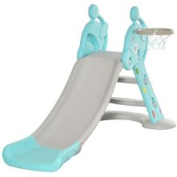 Homcom Tobogán infantil 147x82x85.5 cm azul, gris
