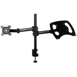 hjh OFFICE Soporte de monitor acero negro