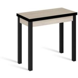 Portus Mesa cocina extensible libro 80x40(80) cm roble pata negro