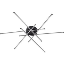 Lindby Lámpara de techo led de aluminio negro
