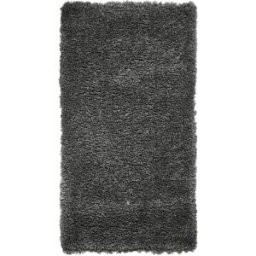 Carpet Living Alfombra de decoración shaggy en tela reciclada negra 160x230cm