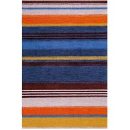Wecon Home Alfombra rayada estilo vintage 80x150