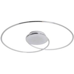 Lindby Lámpara de techo led de metal plateado