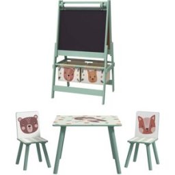 ZONEKIZ Conjunto para niños 60x60x44 cm verde
