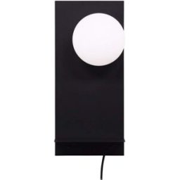 Venture Home Aplique de pared contemporánea de metal - negro
