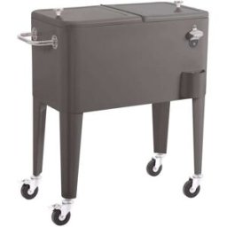 LDK GARDEN Nevera porta hielo fresh gris de 56l