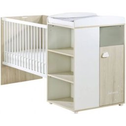 Baby Price Cama combinada de madera convertible 120x60 90x190