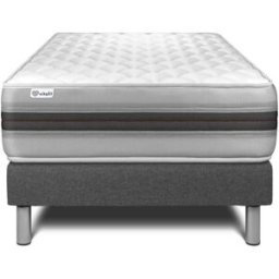 Vitalit Somier gris + colchón con espuma viscoelástica 120 x 190