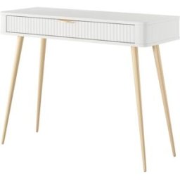 Furnlux Mesa consola blanco 100 x 38 x 78 cm