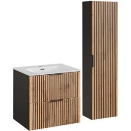 Petits meubles Conjunto mueble lavabo individual tableros de melamina y mdf madera