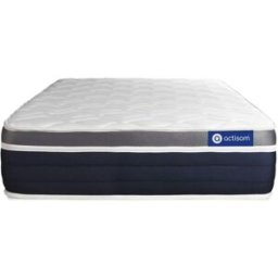 Actisom Colchón blanco con espuma viscoelástica 120 x 190