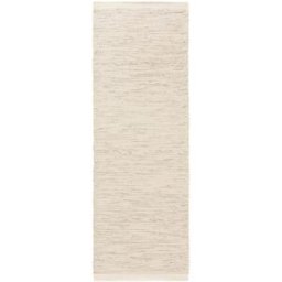 Benuta Alfombras de pasillo de lana crema 70x200