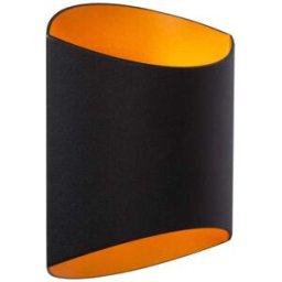 Lucide Lámpara de pared de aluminio 1xg9, negro