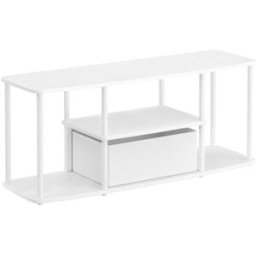 SONGMICS HOME Mueble de tv para hasta 50 pulgadas de color blanco