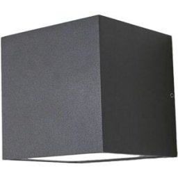 Lucande Lámpara de pared led exterior de aluminio gris