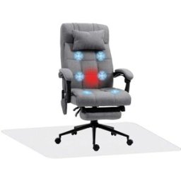Vinsetto Conjunto de oficina 66x76x120 cm gris
