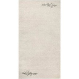Wecon Home Alfombra de pura lana cruda tuftada a mano con diseño discreto 70x140