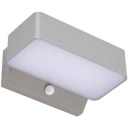 Lindby Lámpara de pared exterior de aluminio gris