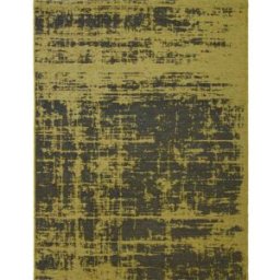 The Deco Factory Alfombra moderna amarilla con diseño abstracto 160x230