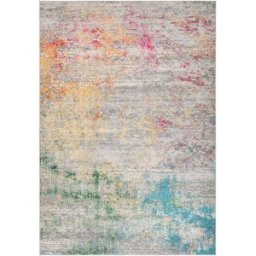 Safavieh Alfombra contemporáneo de polipropileno gris/oro, 122 x 183 cm