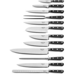 Sabatier Trompette Juego de 12 cuchillos de cocina negro