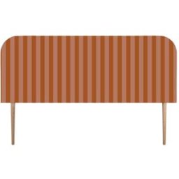 RNT by Really Nice Things Cabecero tapizado terciopelo a rayas 160x97cm
