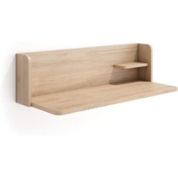 Herdasa Escritorio de pared de melamina roble claro 25x90x35 cm