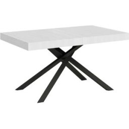 Ityhome Mesa extensible 80x140/224 cm efecto madera, fresno blanco