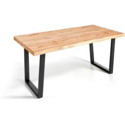 Pondecor Mesa comedor de diseño acabado en roble. 160×90×75 cm
