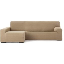 Eysa Funda de sofá chaise longue bielástica izquierda beige 250 - 360 cm