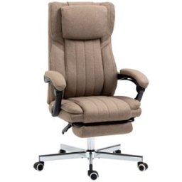 Vinsetto Silla de oficina 65x61x118 cm marrón