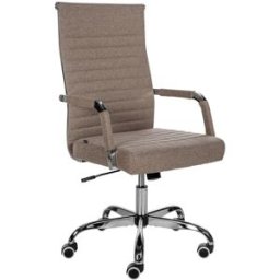 CLP Silla de oficina giratoria regulable en Tela Gris topo