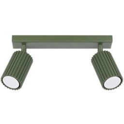 Sollux Lighting Lámpara de techo verde oliva aluminio alt. 30 cm