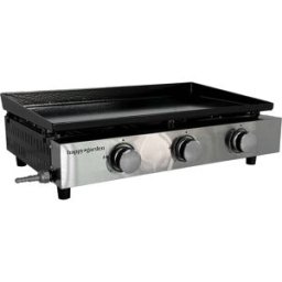 Happy Garden Plancha de gas 3 quemadores 6 kw en acero esmaltado