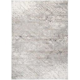 Tapiso Alfombra para salón comedor beige gris crema rayas 160x220