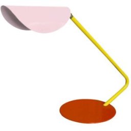 Tosel Lámpara de mesa metal multicolore pantalla rose