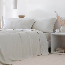 Cotton Artean Juego de sábanas Bambú 100% orgánico Beige 180x260 Cama de 105