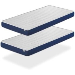 Dormissimo Lot 2x colchónes de espuma 80x200 orion confort altura 14 cm
