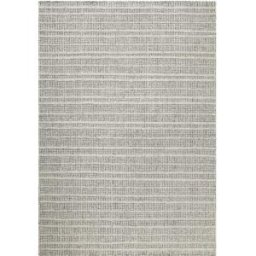 Wecon Home Alfombra gris y crudo diseño tuftado a mano en relieve 140x200