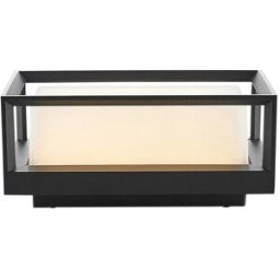 Arcchio Lámpara de pared led exterior de vidrio negro