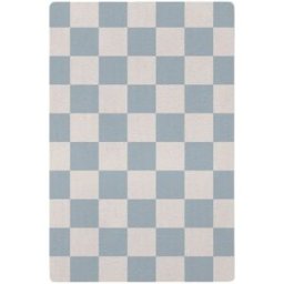 Decochic Alfombra de juego infantil cuadros azul 118x180cm