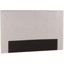 MACABANE Cabecero tapizado para camas de 140/160 cm, color gris