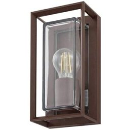 Arcchio Lámpara de pared exterior de aluminio marrón