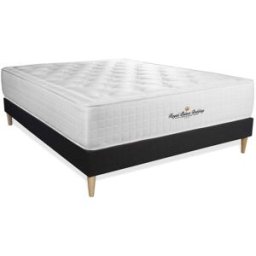 Royal palace bedding Somier negro + colchón con espuma viscoelástica 180 x 200