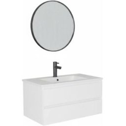 Mob In Mueble de lavabo individual de 80cm con grifo y espejo